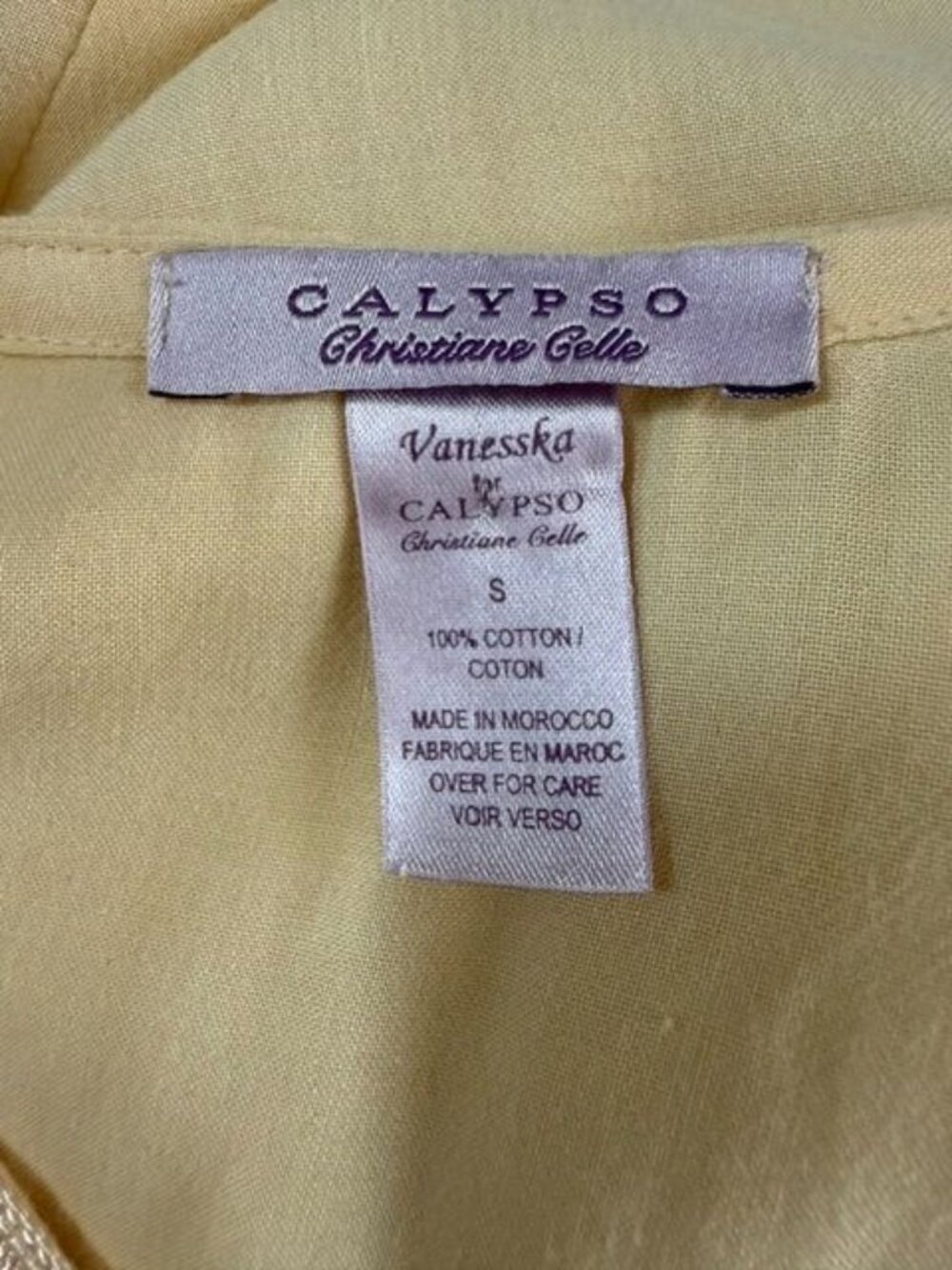 Vanesska for Calypso Christiane Celle Peach Embroidered Boho Tunic Dress Size S - Picture 10 of 10